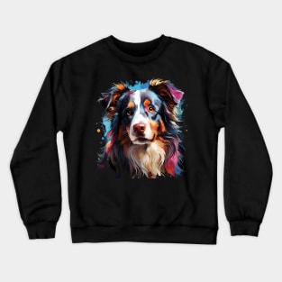 Border Collie Rainbow Crewneck Sweatshirt